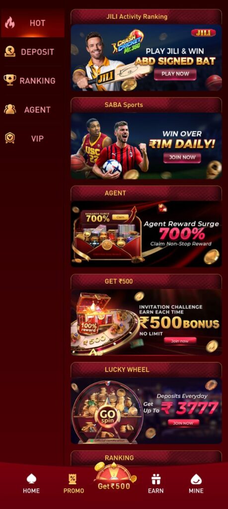 5222 Game promotions including deposit bonus, lucky wheel and VIP rewards